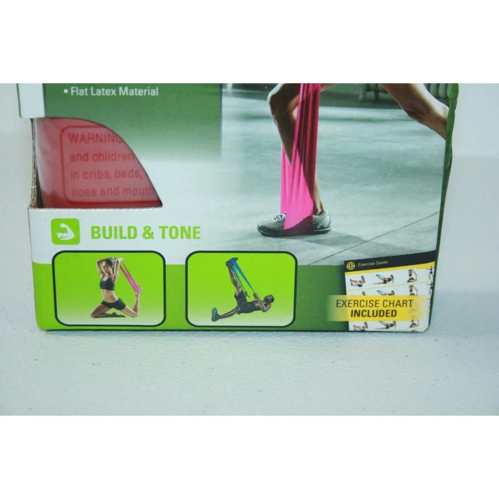 NEW‎ Golds Gym Stretch Resistance Latex Workout Bands 3 Levels Tone Muscles